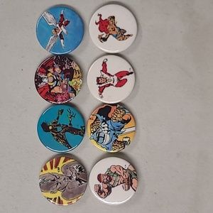 8 Marvel Comics Group buttons. 1.25"